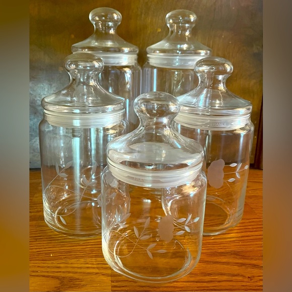 Princess House Kitchen Princess House Canister Set Of 5 With Lids